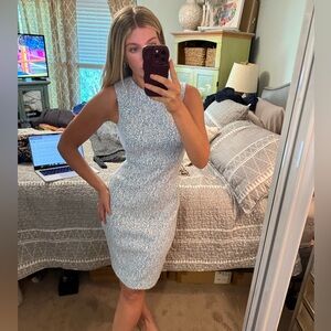 Calvin Klein sleeveless printed sheath dress